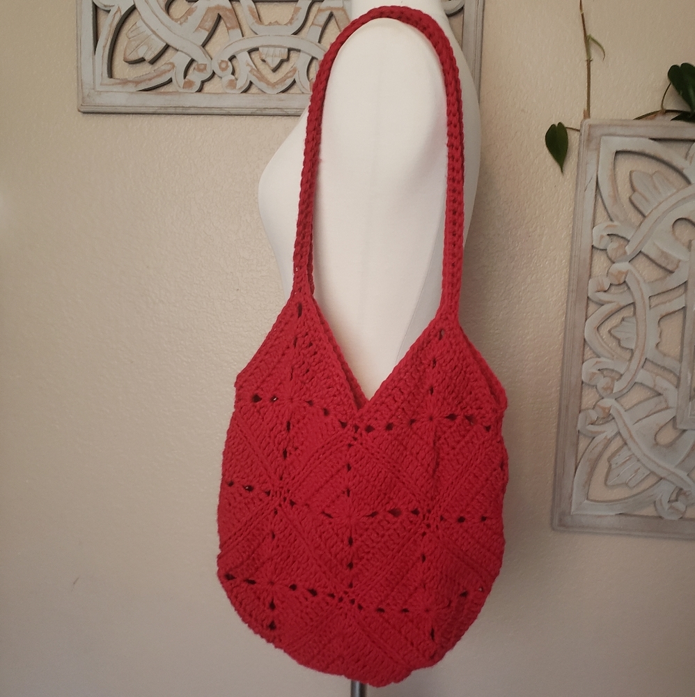 Crochet GRANNY SQUARE Boho Bag
